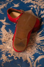 Antique red child shoes