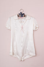 Petite Pearl Lowe white silk bunny outfit