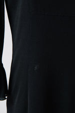 Anna Sui Black jersey knee length dress