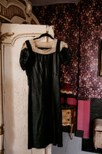 Vintage 1930s black and cream lace Dress