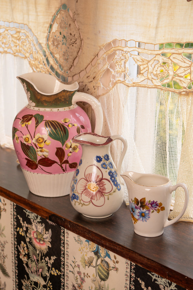 Large Antique Pink Jug