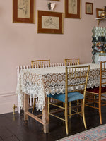 Vintage french crochet tablecloth