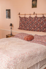 Vintage cream crochet bedspread