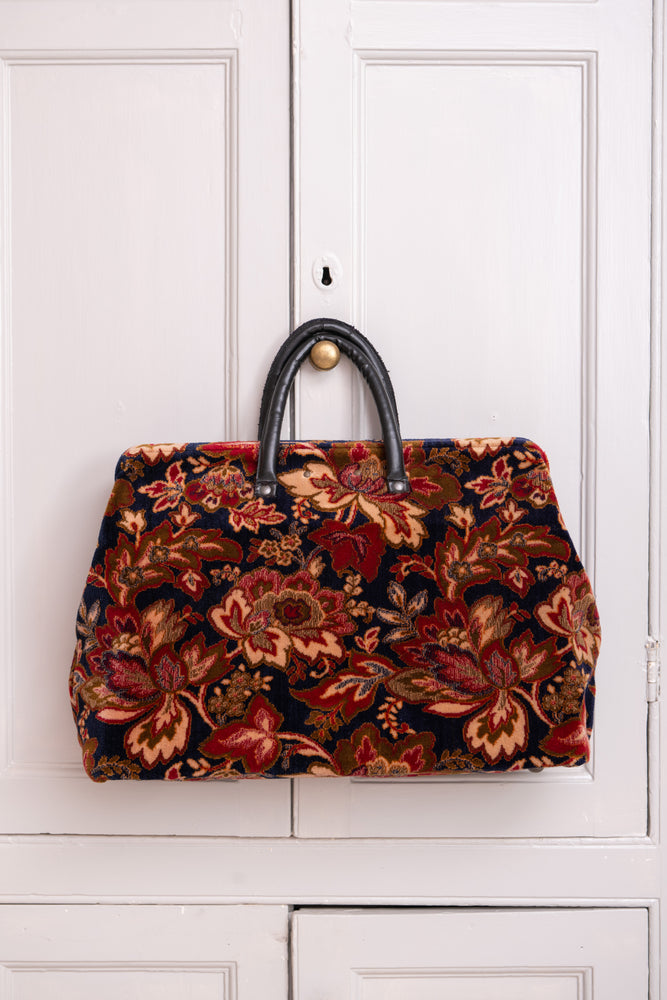 Vintage floral Carpet bag