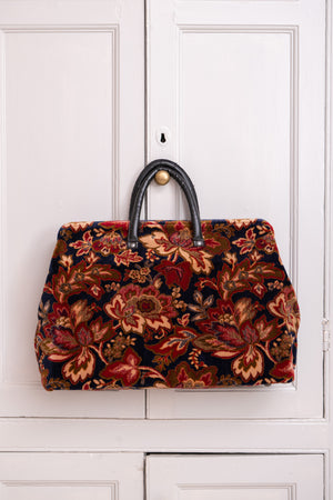 Vintage floral Carpet bag