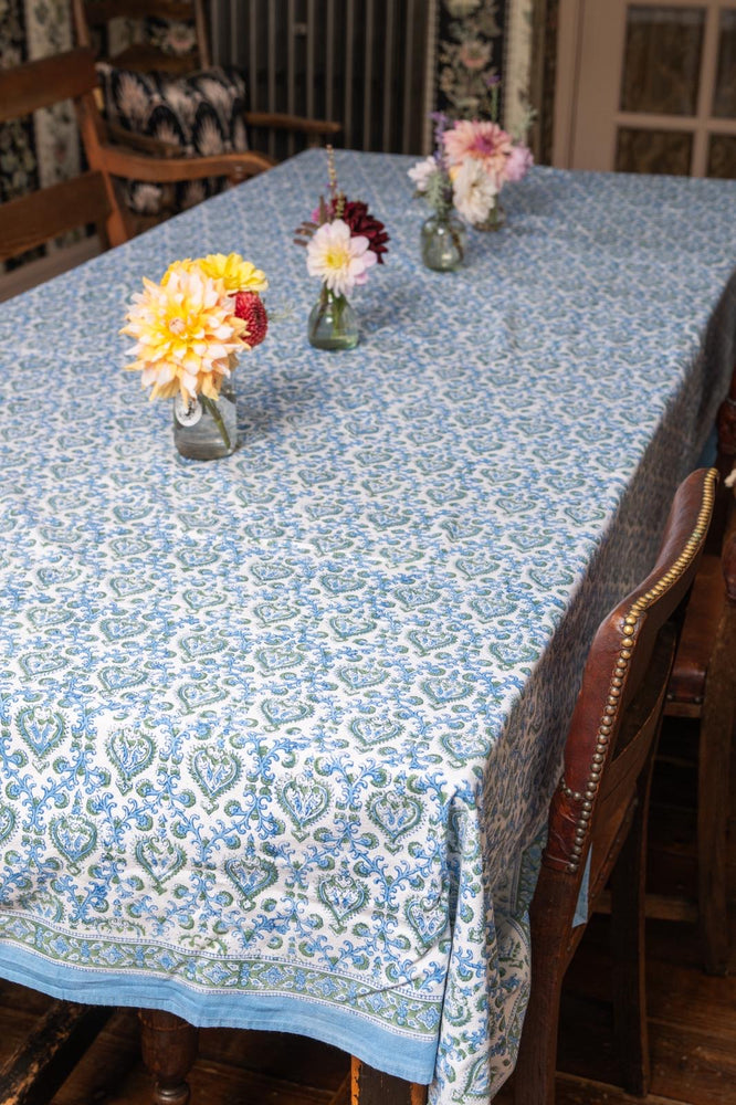 Vintage indian block print tablecloth