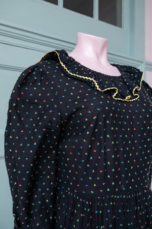 Doen polka dot floor length dress