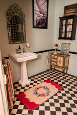 antique floral rug