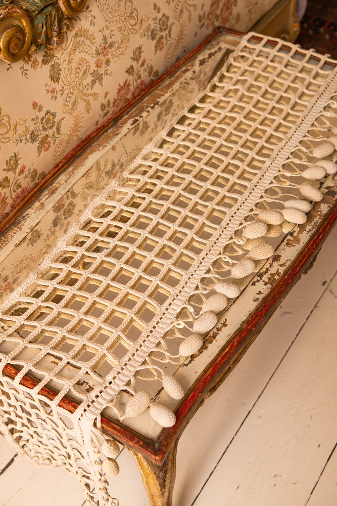 Antique crochet runner