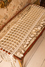 Antique crochet runner