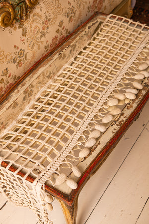 Antique crochet runner