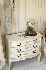 Antique Floral chest of drawers
