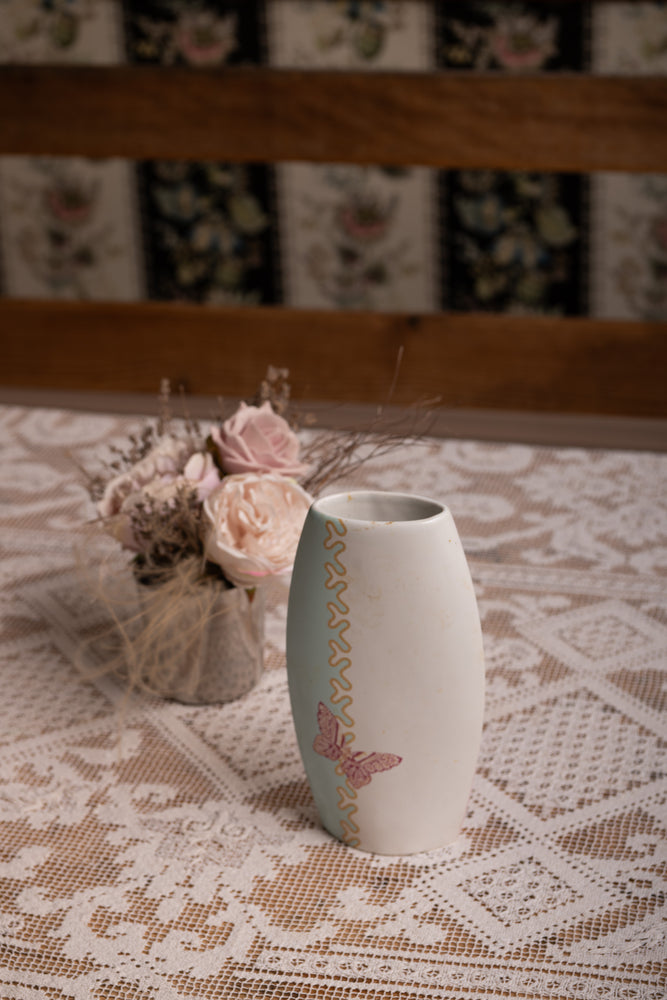 Vintage butterfly China Vase by Zandra Rhodes for Royal Albert (RARE)