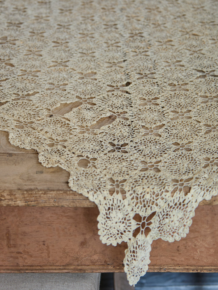 Vintage crochet tablecloth
