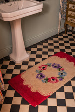 antique floral rug