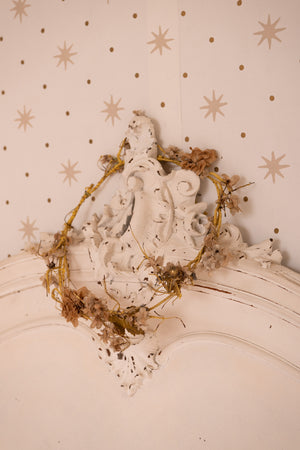 Antique floral wreath