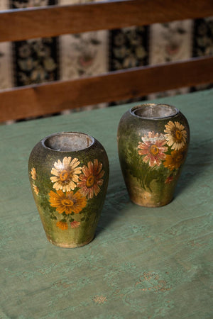 Antique Toile Vases