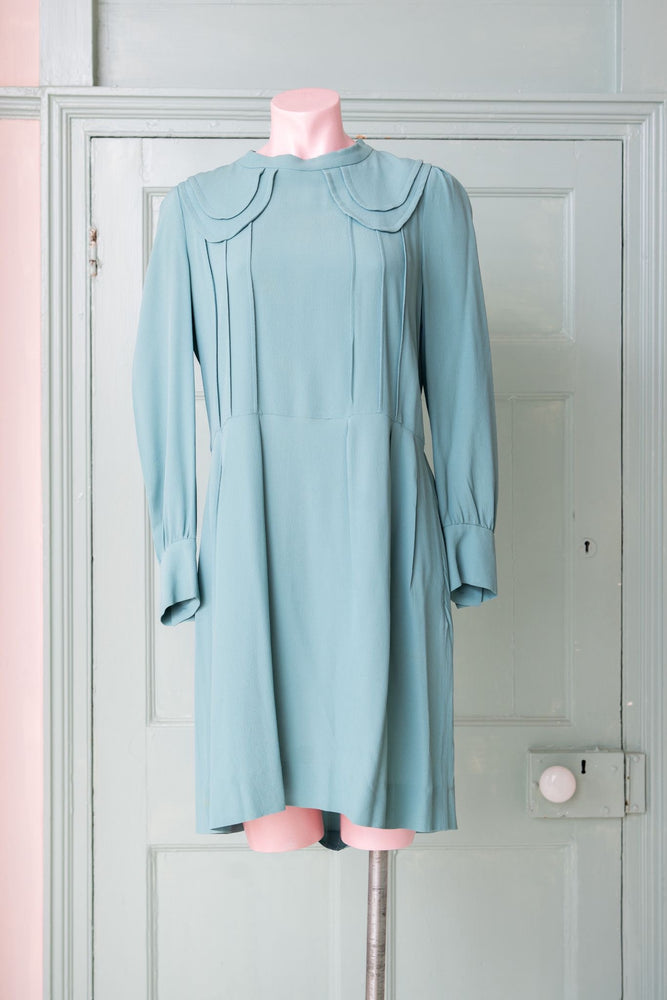 Vintage blue crepe Chloe dress