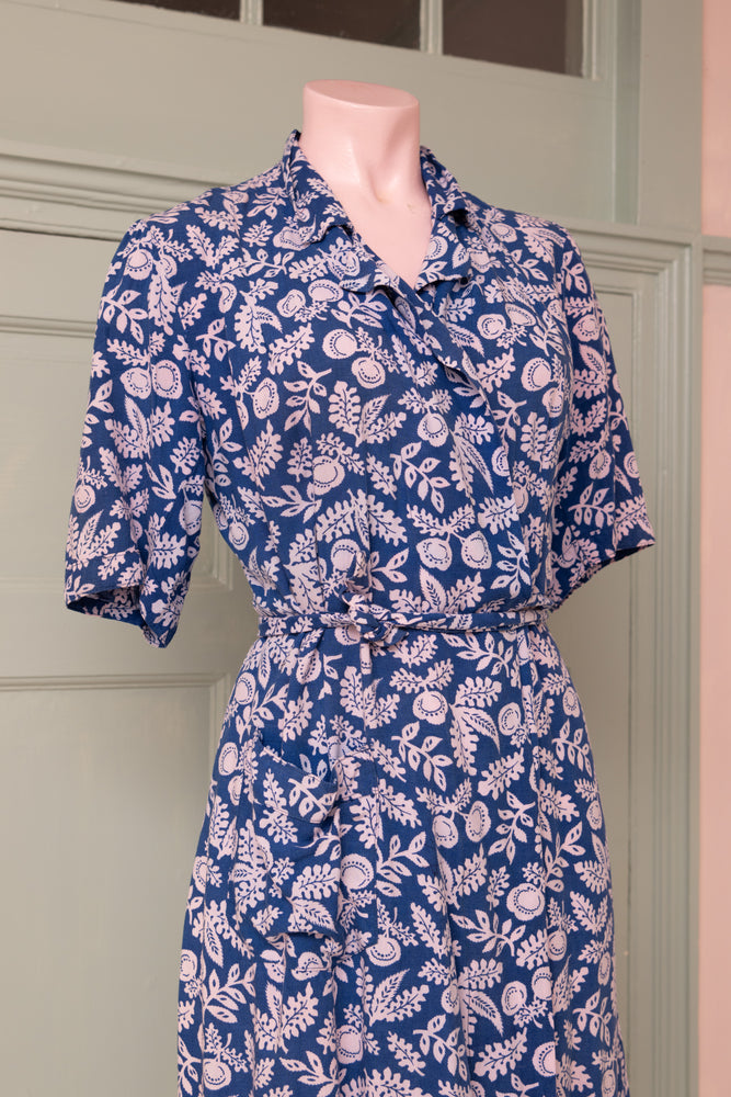 Vintage cotton wrap dress