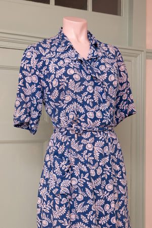 Vintage cotton wrap dress