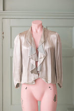 Vintage 1930’s silver silk jacket