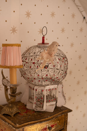 Antique French balloon bird cage