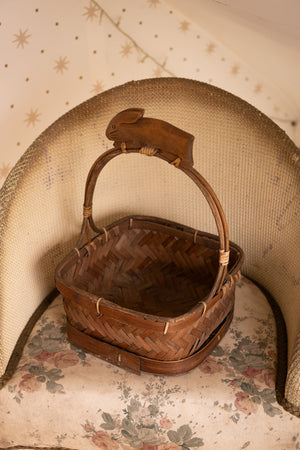 Antique bunny basket