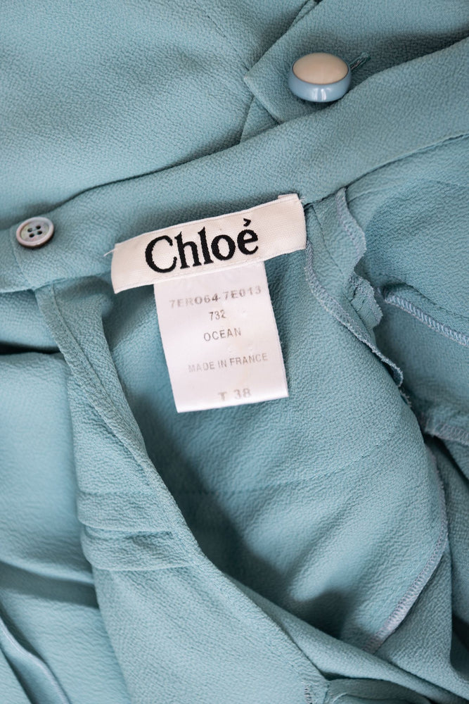 Vintage blue crepe Chloe dress