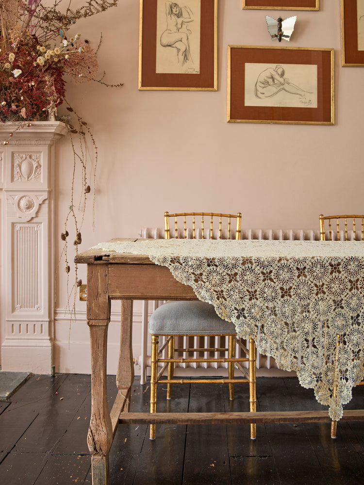 Vintage crochet tablecloth