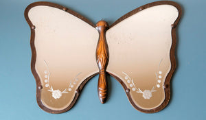 Antique Art Deco butterfly mirror (rare)