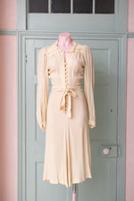 (Rare) Vintage Ossie Clark for Radley moss crepe dress