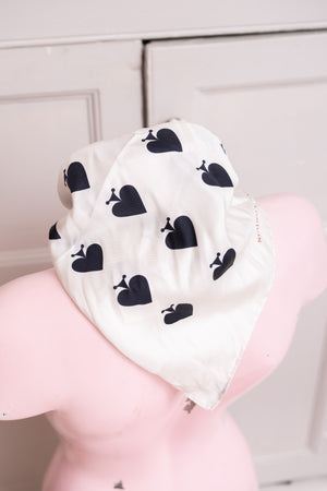 Vintage silk spade scarf