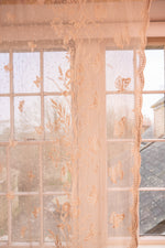 Antique lace butterfly curtain