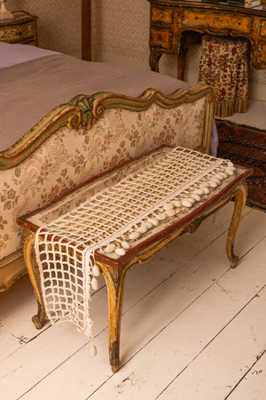 Antique crochet runner