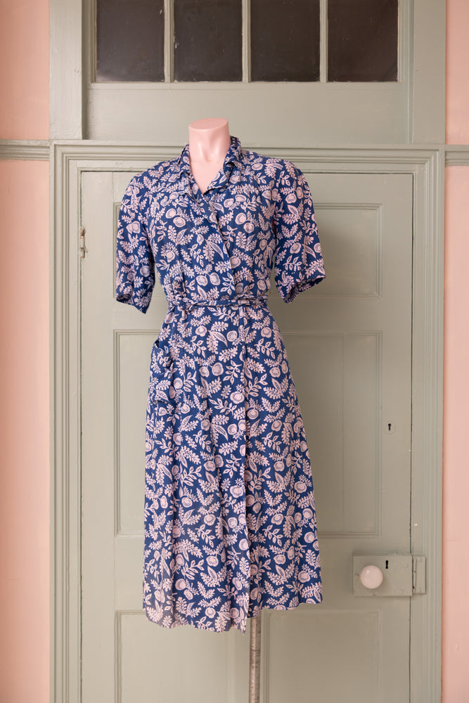 Vintage cotton wrap dress