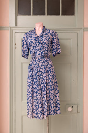 Vintage cotton wrap dress