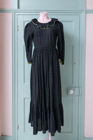 Doen polka dot floor length dress