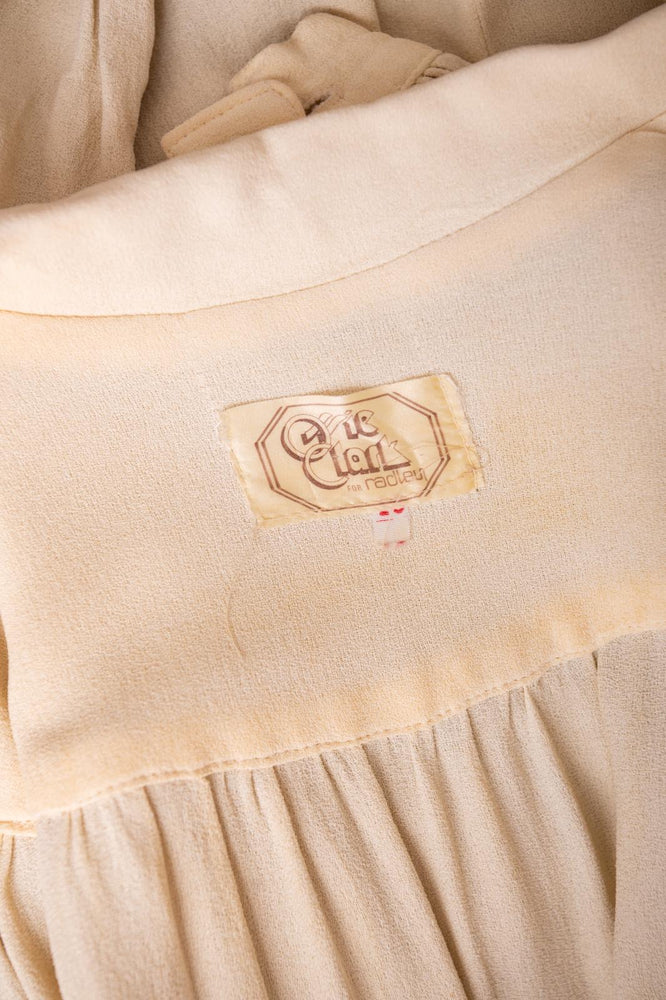 (Rare) Vintage Ossie Clark for Radley moss crepe dress