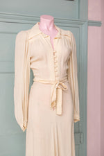 (Rare) Vintage Ossie Clark for Radley moss crepe dress