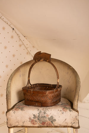 Antique bunny basket