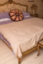 Vintage cream throw