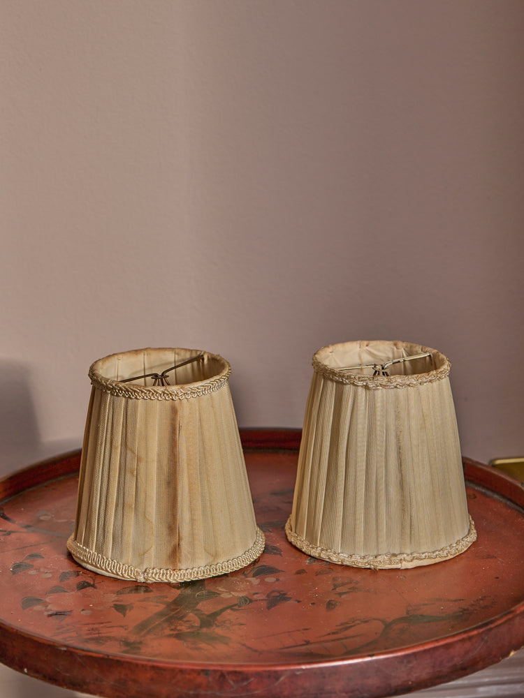 A sweet pair of vintage lampshades