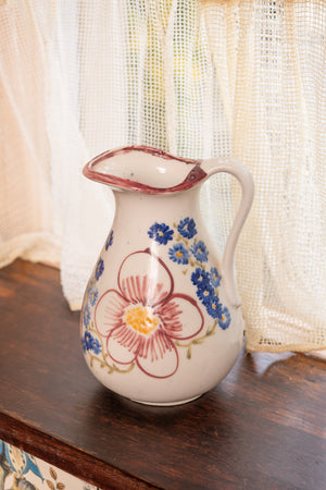 Antique floral Folk Jug