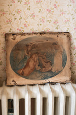Antique portrait oil painting