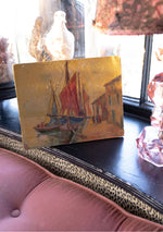 Antique Boat painting on board