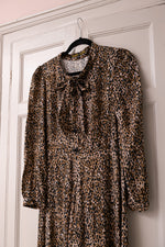 Leopard print crepe midi Nancy sample (never been worn!)