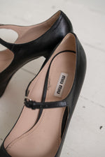 Miu Miu black Mary Jane Shoes
