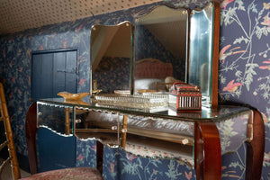 Antique art deco mirrored Dressing table with mirror
