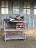 Antique 50s lilac console table