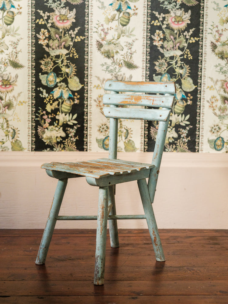 Antique Blue Childs Chair